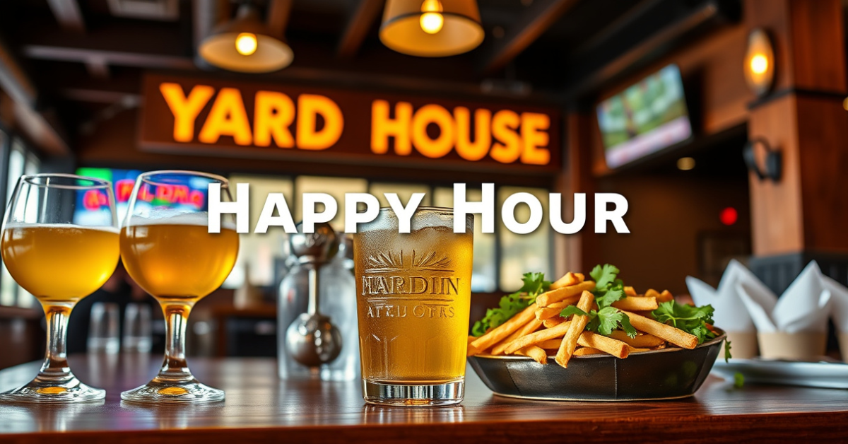 Yard House Happy Hour Menu With Prices For 2026
